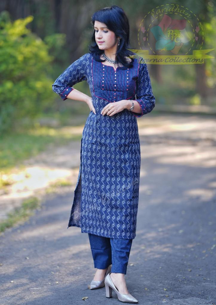 Blue Salwar - Cotton